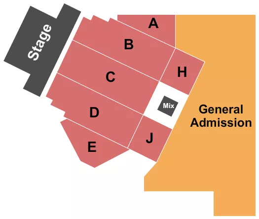 3 DOORS DOWN Seating Map Seating Chart