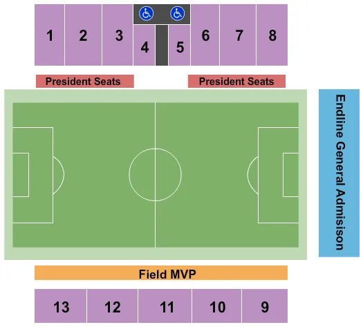 SOCCER Seating Map Seating Chart