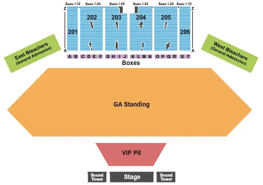 DARIUS RUCKER Seating Map Seating Chart