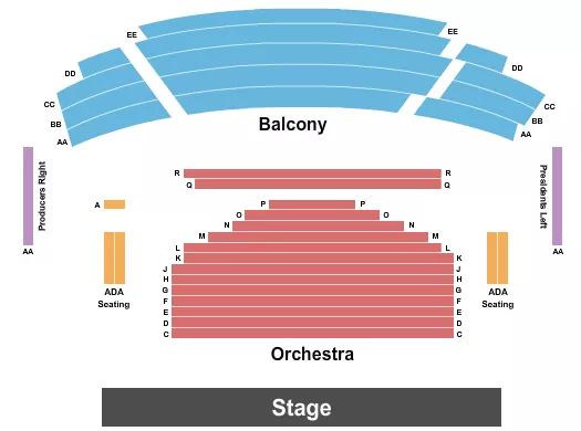 ENDSTAGE Seating Map Seating Chart