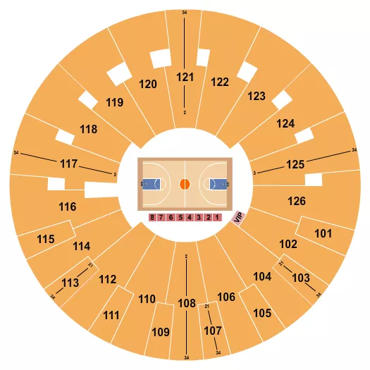 BASKETBALL TBT Seating Map Seating Chart