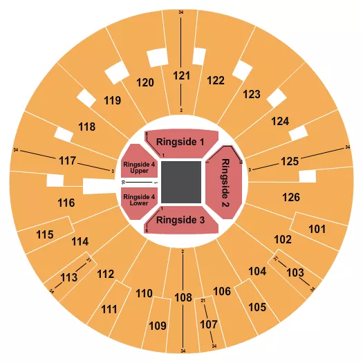 BOXING Seating Map Seating Chart