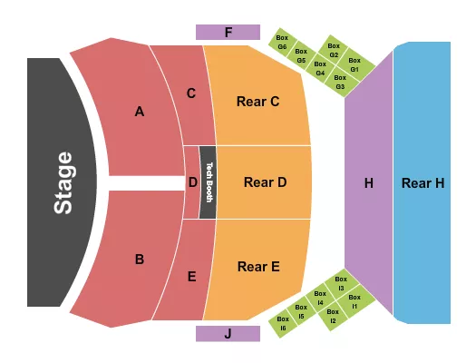 ENDSTAGE Seating Map Seating Chart