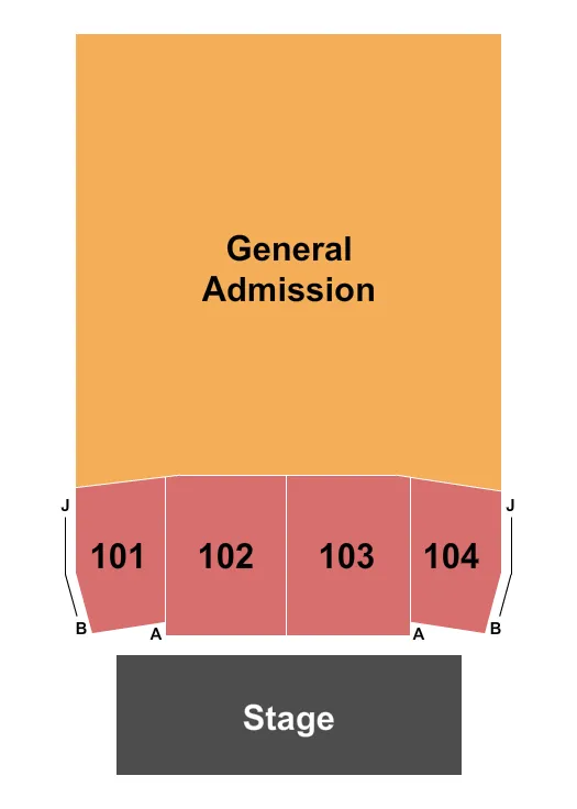 CHARLOTTE HARBOR EVENT CONFERENCE CENTER ENDSTAGE 2 Seating Map Seating Chart