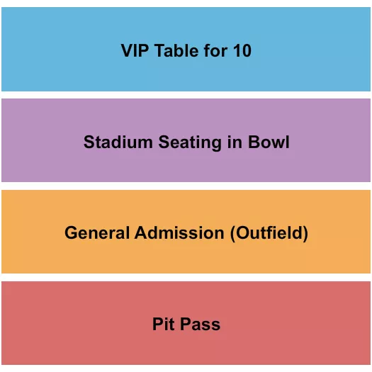 FESTIVAL Seating Map Seating Chart