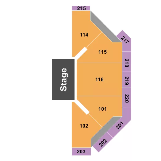 QUARTER HOUSE Seating Map Seating Chart
