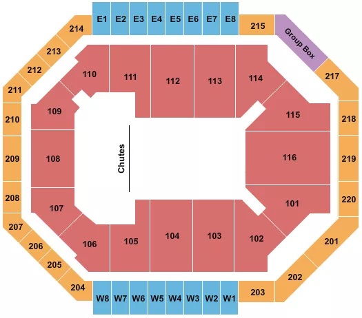 PBR Seating Map Seating Chart