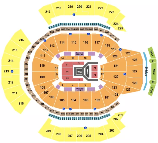 BOXING Seating Map Seating Chart