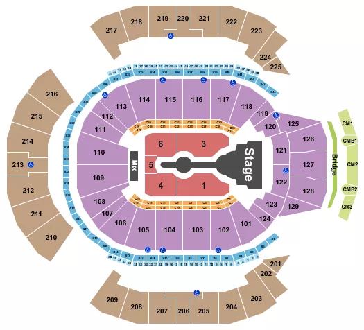 CARDI B Seating Map Seating Chart