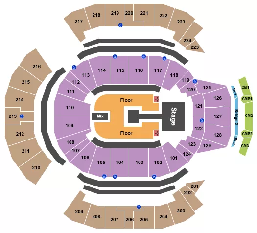 DUA LIPA Seating Map Seating Chart