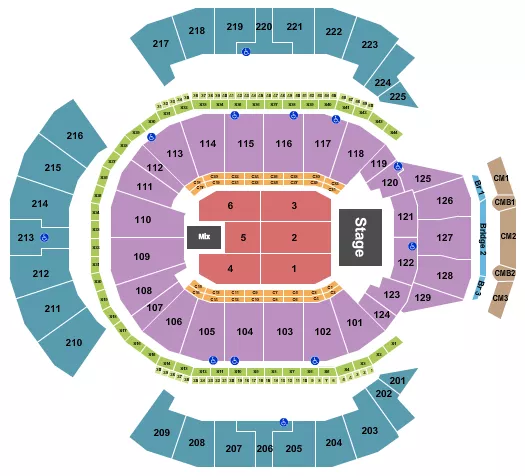 ENDSTAGE 4 Seating Map Seating Chart