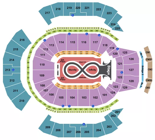 KATY PERRY Seating Map Seating Chart