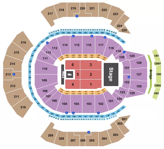 RICARDO ARJONA Seating Map Seating Chart