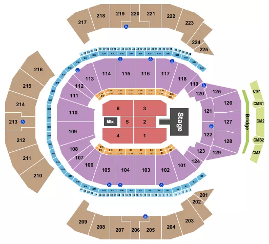 WU TANG CLAN Seating Map Seating Chart