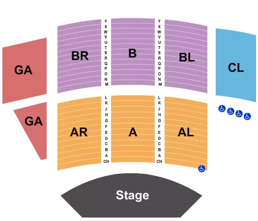 END STAGE Seating Map Seating Chart