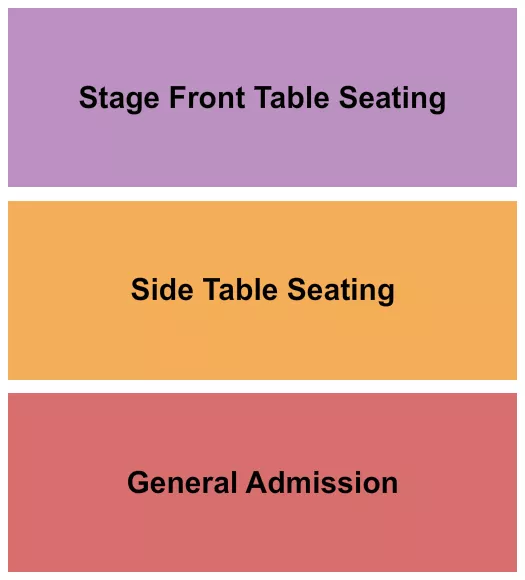 ENDSTAGE TABLES 2 Seating Map Seating Chart