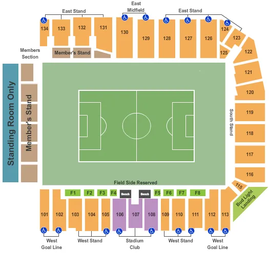 CHILDRENS MERCY PARK SOCCER 3 Seating Map Seating Chart