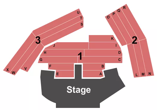 CHIPPENDALES THEATER AT PLANET HOLLYWOOD RESORT CASINO CHIPPENDALES Seating Map Seating Chart