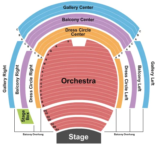ENDSTAGE 2 Seating Map Seating Chart