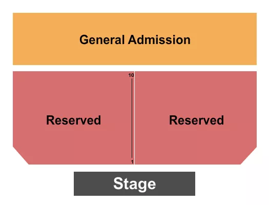 ENDSTAGE GA Seating Map Seating Chart