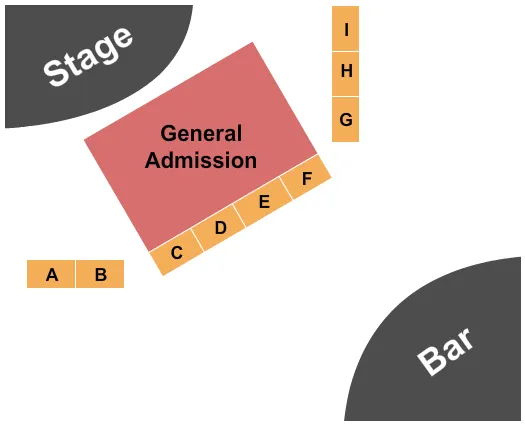 ENDSTAGE GA Seating Map Seating Chart