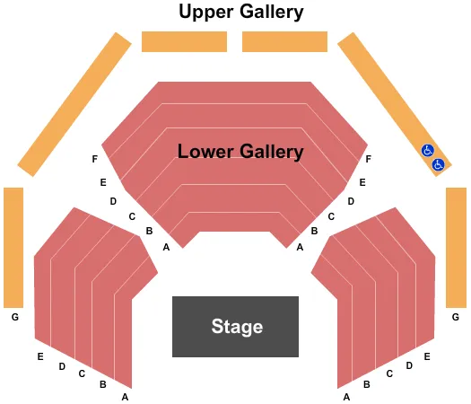 END STAGE Seating Map Seating Chart