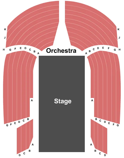 CENTER STAGE Seating Map Seating Chart