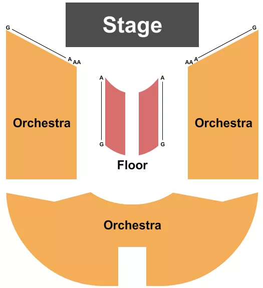 MELISSA ETHERIDGE Seating Map Seating Chart