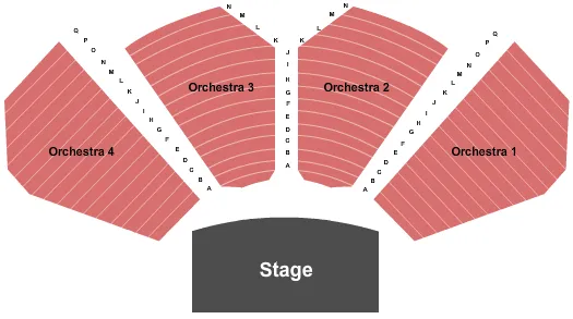 END STAGE Seating Map Seating Chart