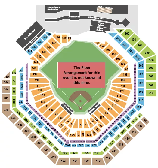 GENERIC FIELD Seating Map Seating Chart