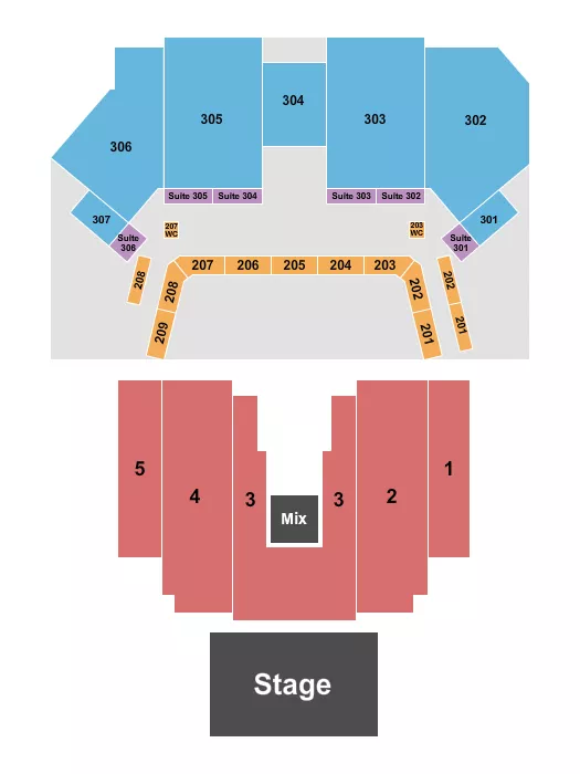 ENDSTAGE Seating Map Seating Chart