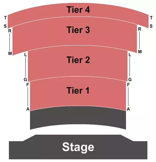 TIERS 1 4 Seating Map Seating Chart