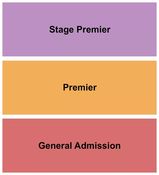 CITY WINERY NASHVILLE GA PREMIER STAGE Seating Map Seating Chart