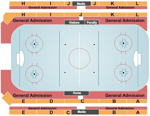 HOCKEY Seating Map Seating Chart