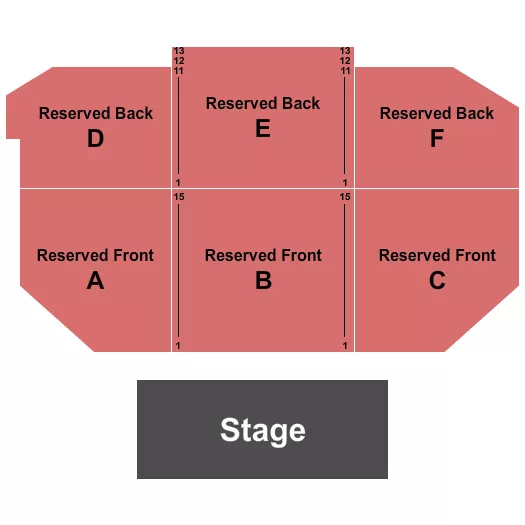 ENDSTAGE 2 Seating Map Seating Chart
