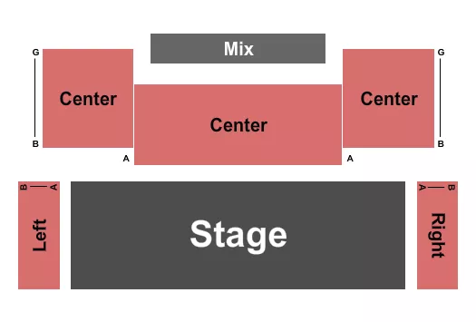 ENDSTAGE Seating Map Seating Chart