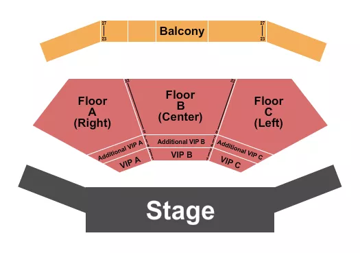 END STAGE Seating Map Seating Chart