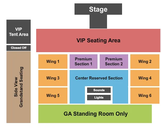 ENDSTSAGE VIP 2 Seating Map Seating Chart