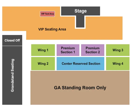 ENDSTSAGE VIP Seating Map Seating Chart