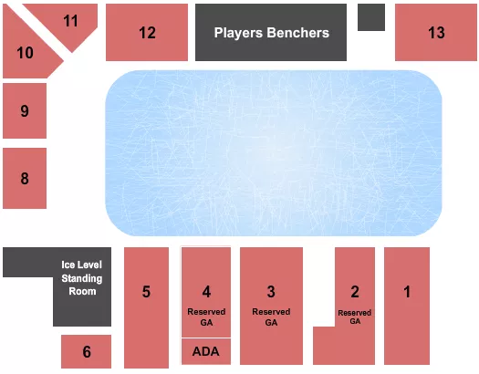 3ICE HOCKEY Seating Map Seating Chart