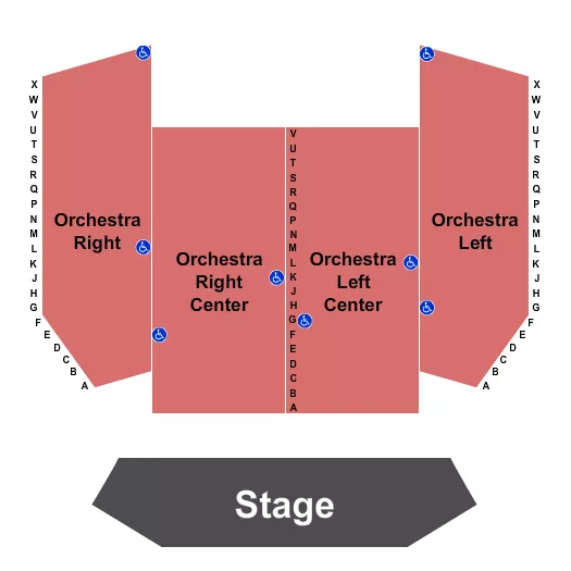 ENDSTAGE Seating Map Seating Chart