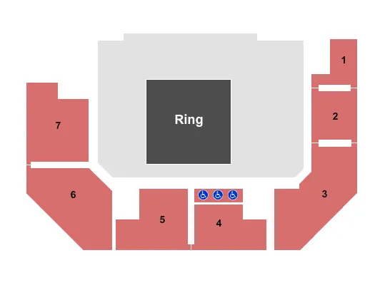 WRESTLING Seating Map Seating Chart