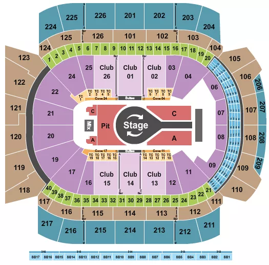 KACEY MUSGRAVES Seating Map Seating Chart
