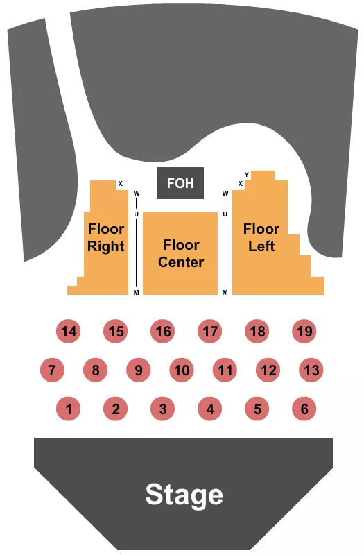 ENDSTAGE TABLES Seating Map Seating Chart