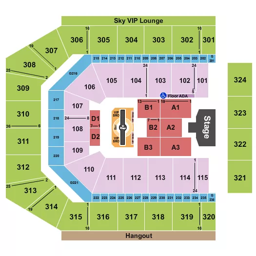 CO OP LIVE JUSTIN TIMBERLAKE Seating Map Seating Chart