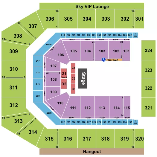 CO OP LIVE QUARTER HOUSE Seating Map Seating Chart
