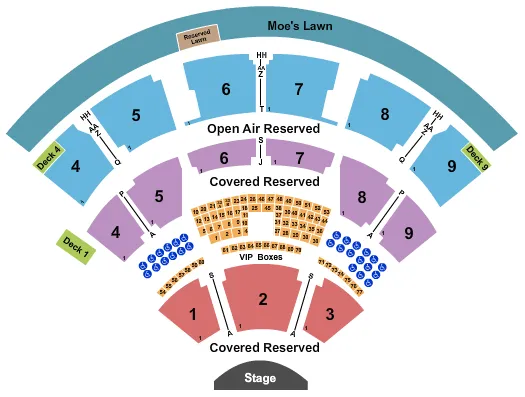 ENDSTAGE RSV LAWN DECKS Seating Map Seating Chart