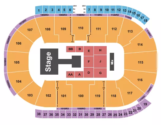 COCA COLA COLISEUM P1HARMONY Seating Map Seating Chart