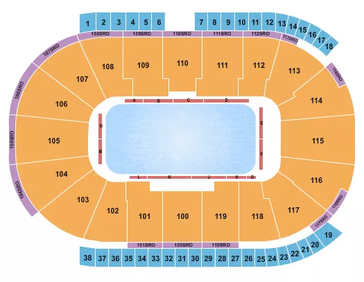 COCA COLA COLISEUM STARS ON ICE Seating Map Seating Chart