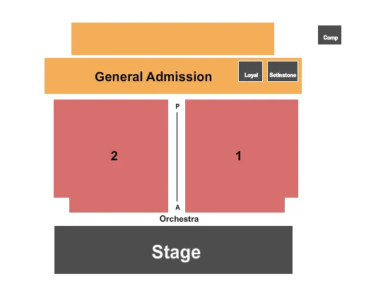 COCA COLA PAVILION AT DESTINATION DAYTONA ENDSTAGE 2 Seating Map Seating Chart